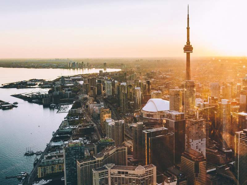 Udsigt over byen Toronto