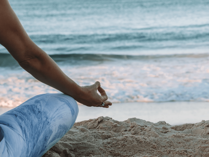 yoga on the beach