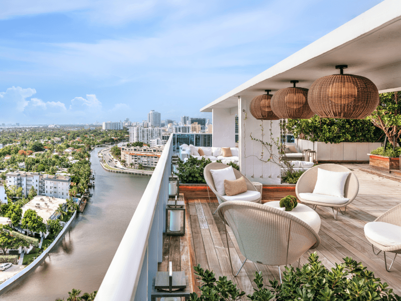 View from a high terrace