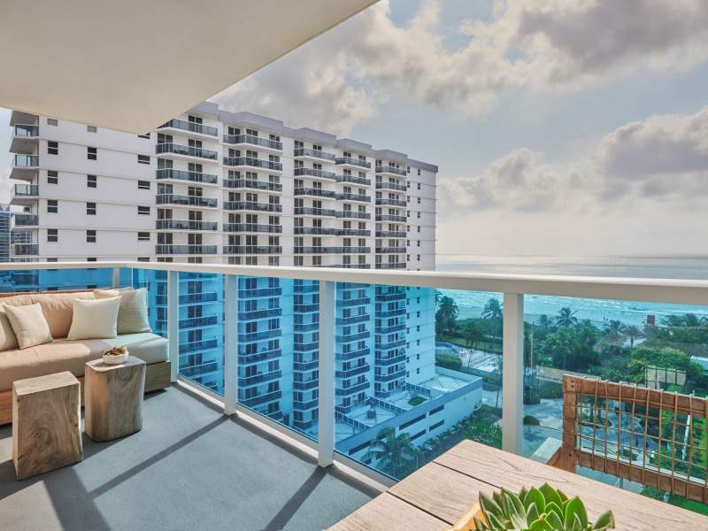 balcony with ocean view