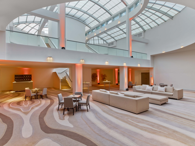 A hotel atrium