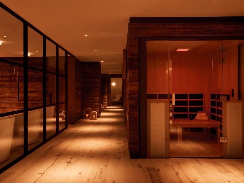 Sauna at Bamford Wellness Spa