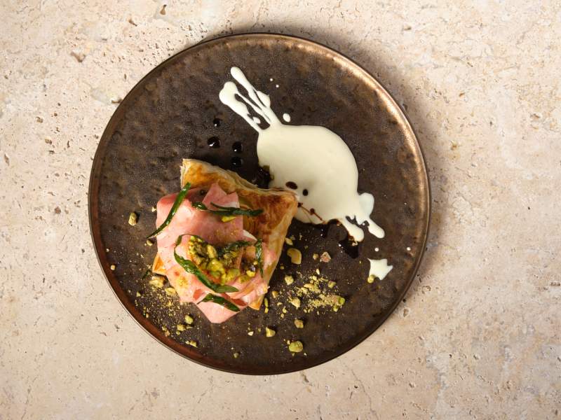 Mortadella tarte tartin