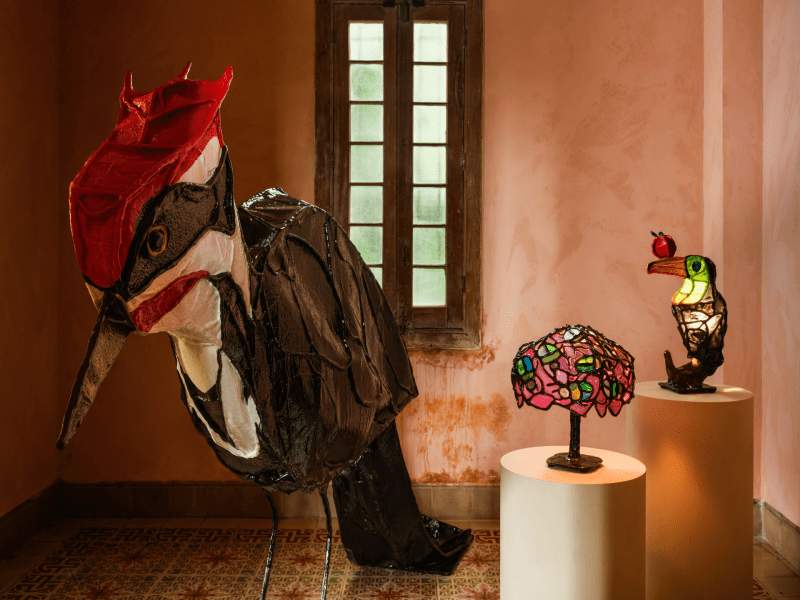 Art inside Villa Paula