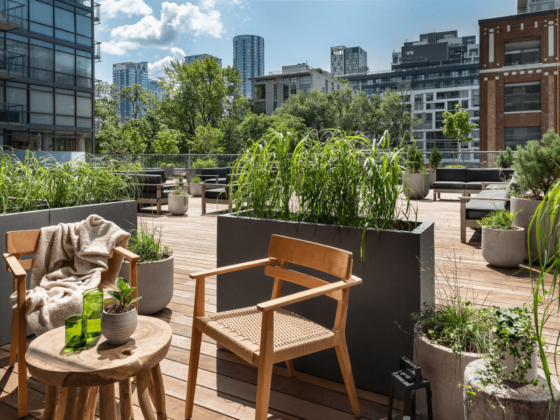 Outdoor seating area