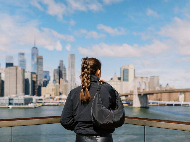 soaking in the skyline view