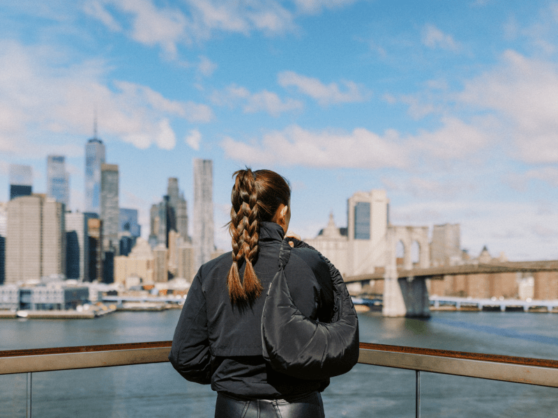 soaking in the skyline view