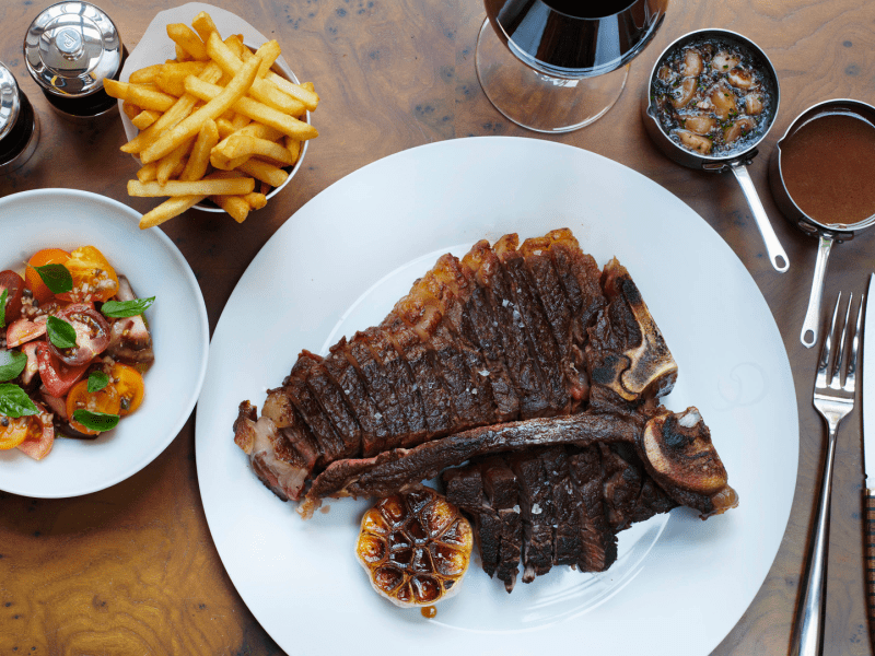 Grain-fed Black Angus T-bone