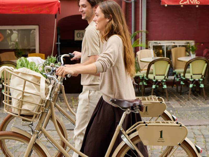 Couple Bikes in Copenhagen