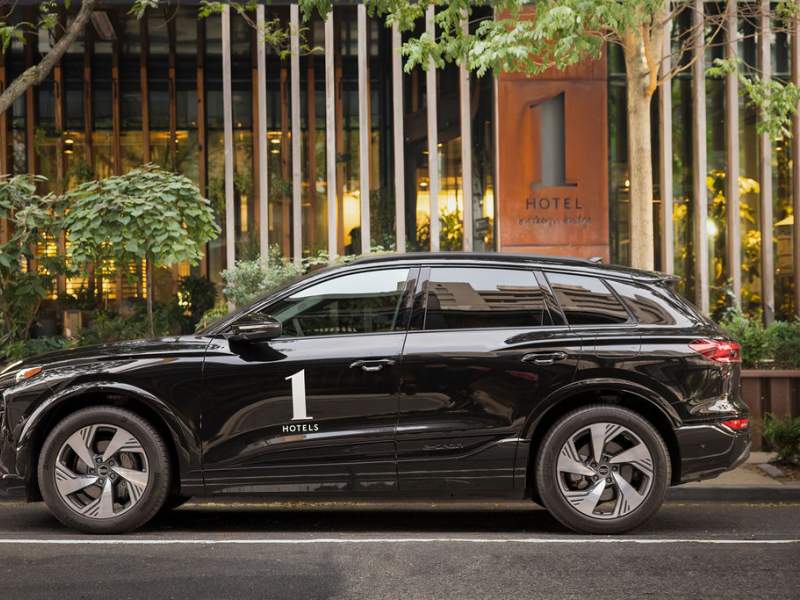 Audi fully electric e-tron house car