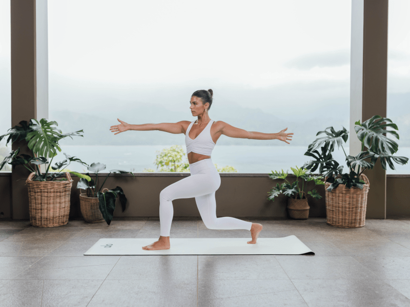 Woman doing a yoga pose