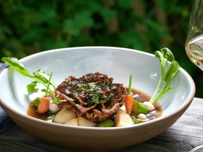 a mushroom dish