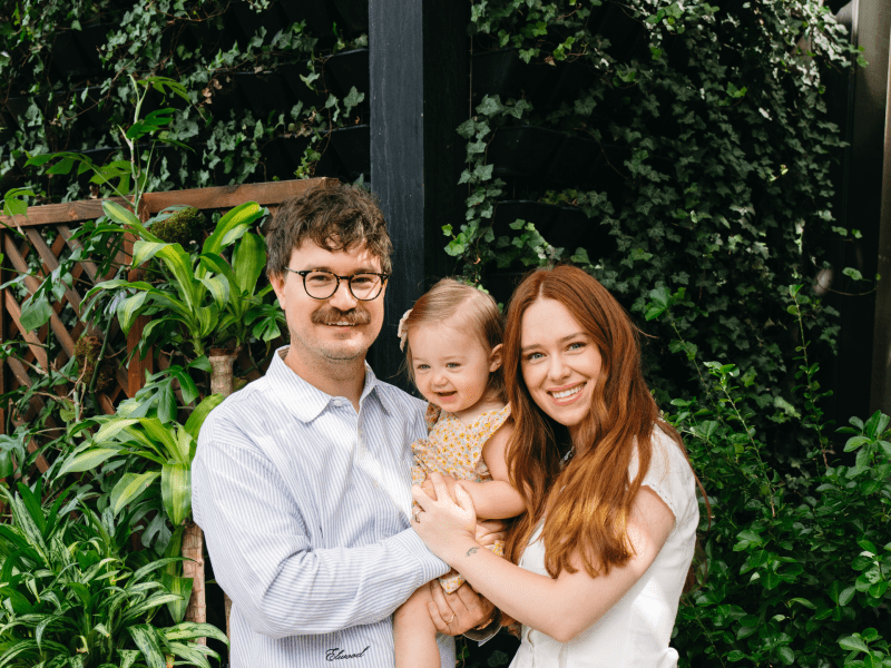 family at brunch