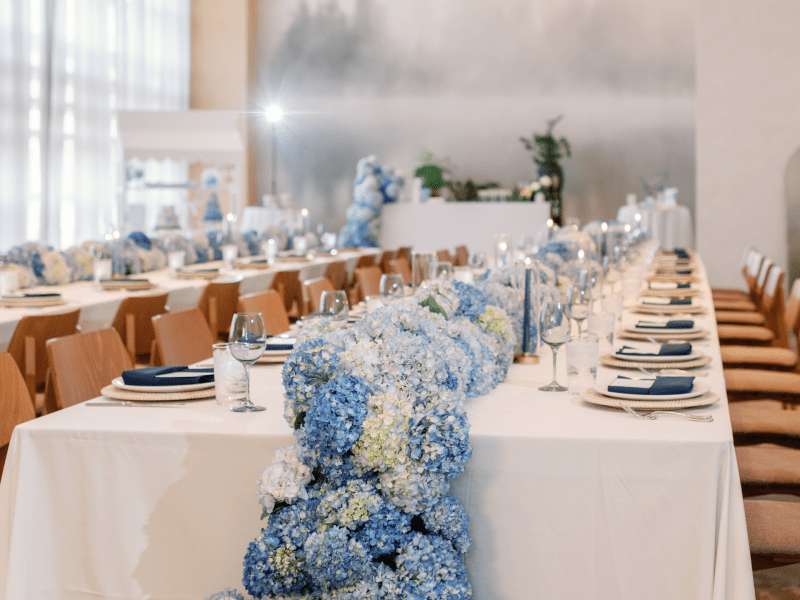 bridal shower table decor