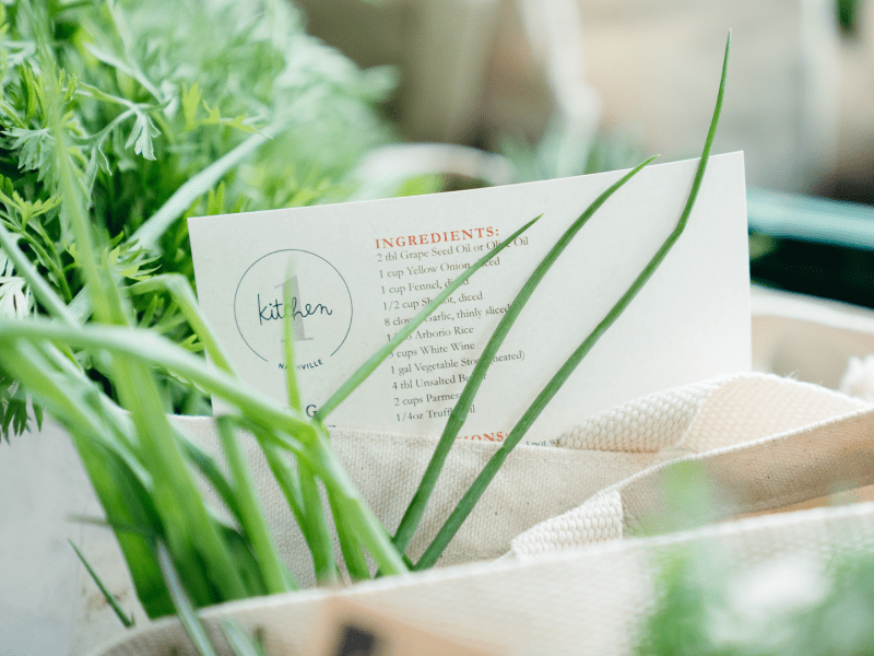 Farm fresh herbs & vegetables