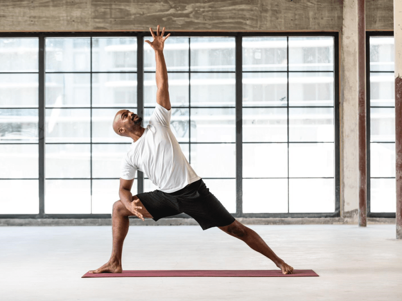 Person doing yoga 