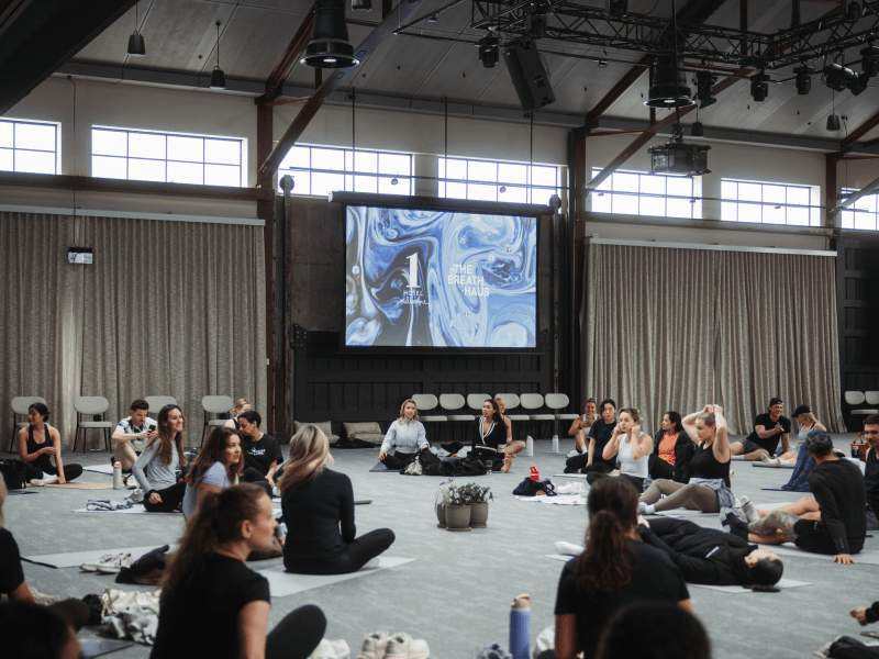 The Breath Haus activation 