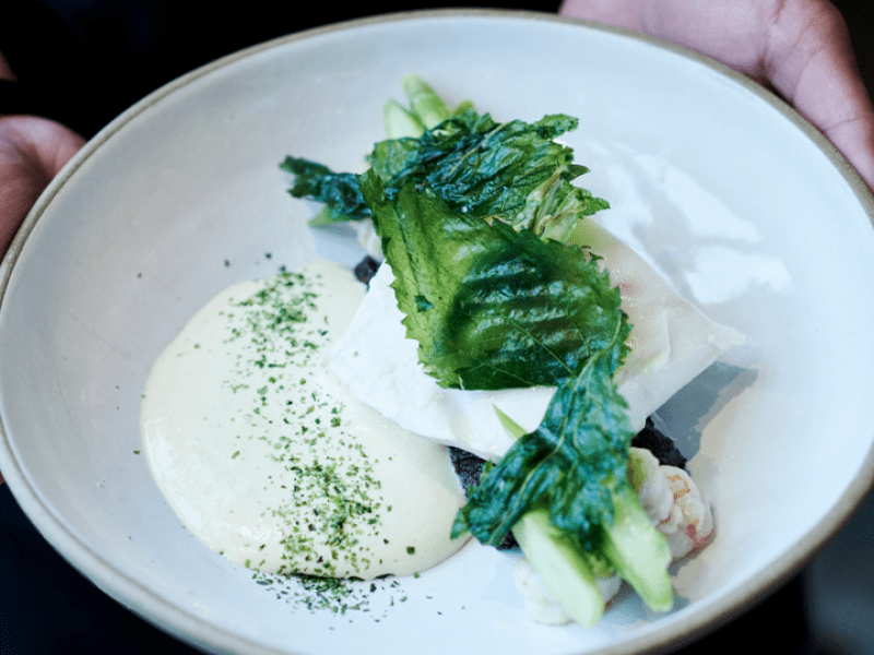 Poached fish