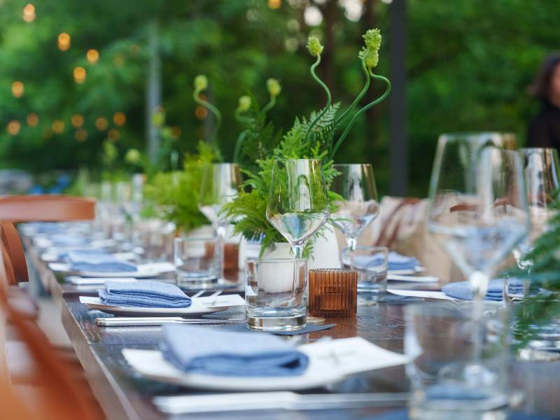 Décorations de table pour les événements