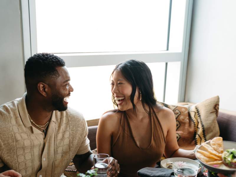 couple having dinner