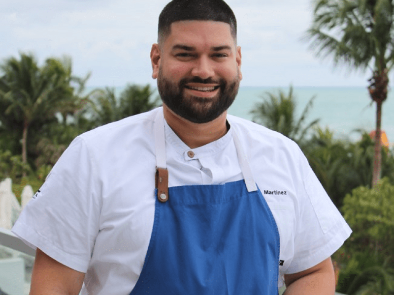 Chef Martinez posing for a photo