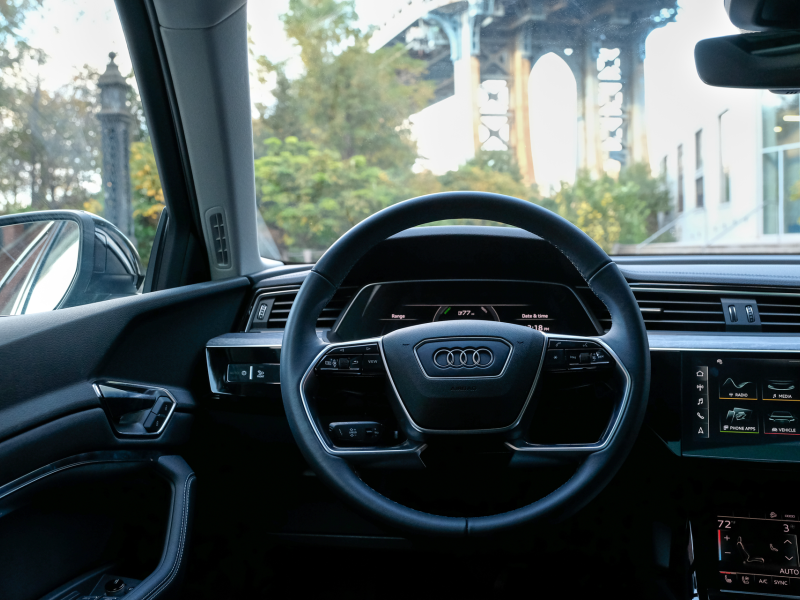 interior of Audi e-tron vehicle 