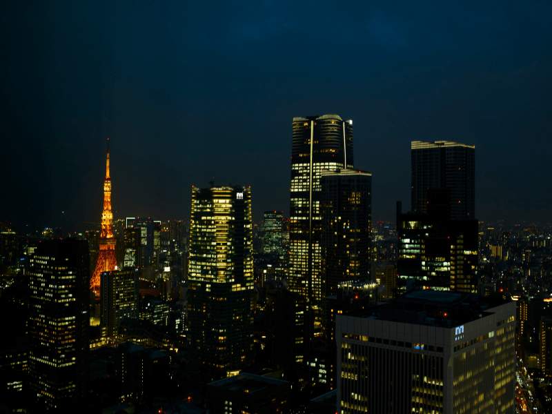 city of tokyo at night