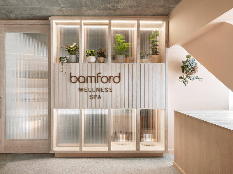 Entrance to the bamford wellness spa