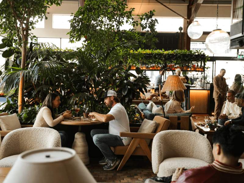 people talking in Crane Bar