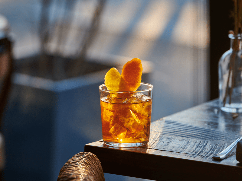 Negroni cocktail with an orange twist
