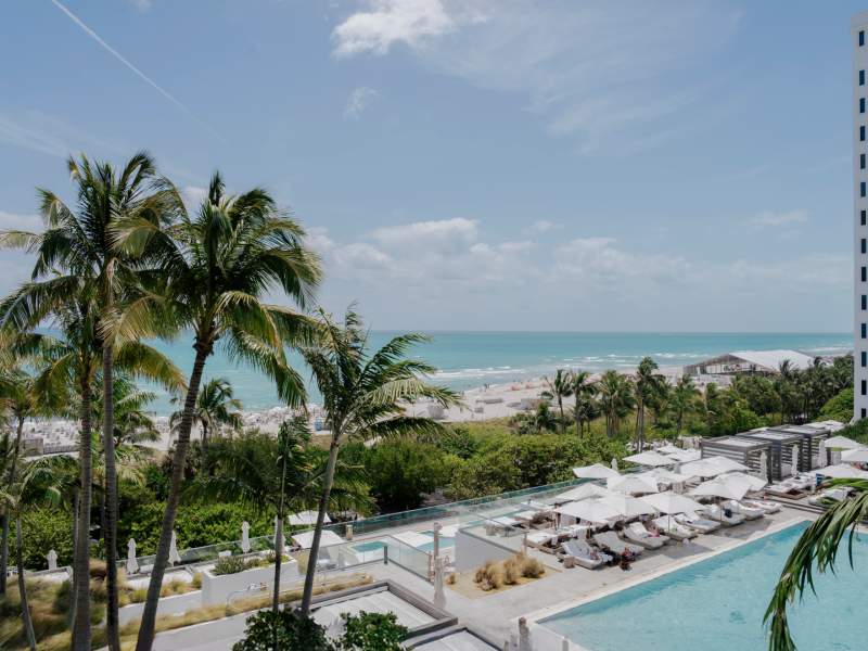 Vue sur l'océan depuis la chambre