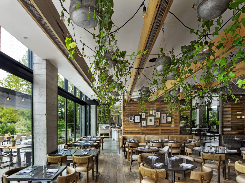 Dining area at 1 Hotel Brooklyn Bridge