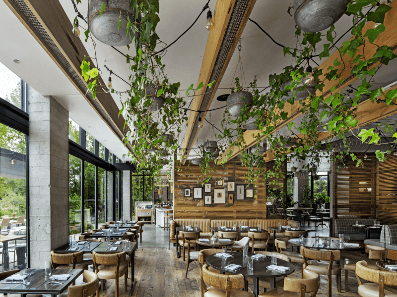 Dining area at 1 Hotel Brooklyn Bridge