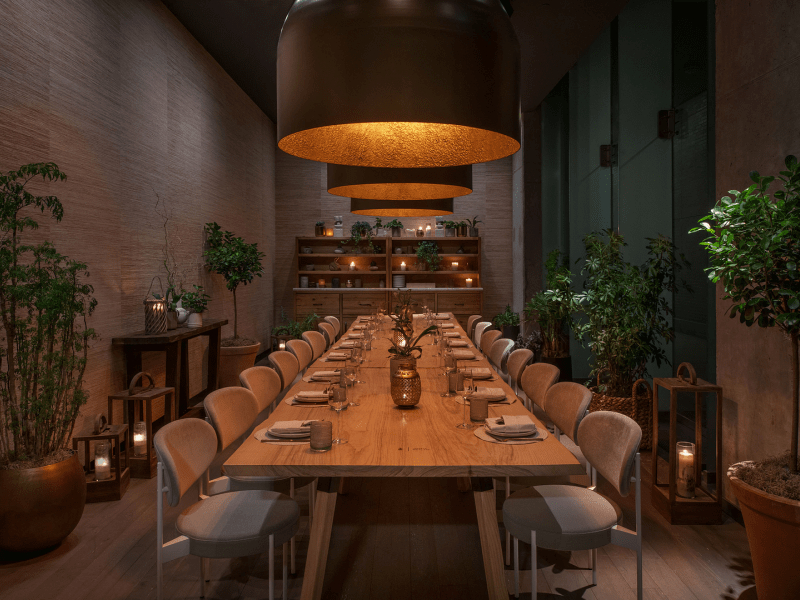 a long table