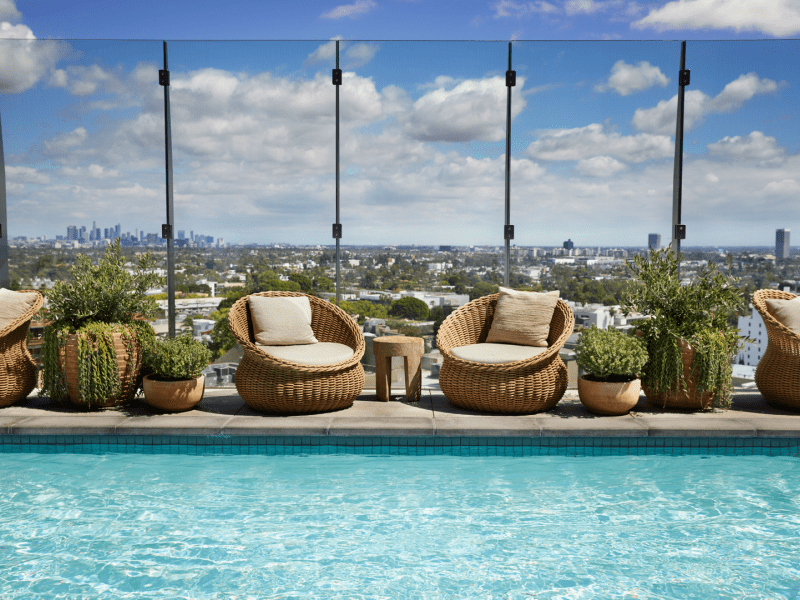 Rooftop pool