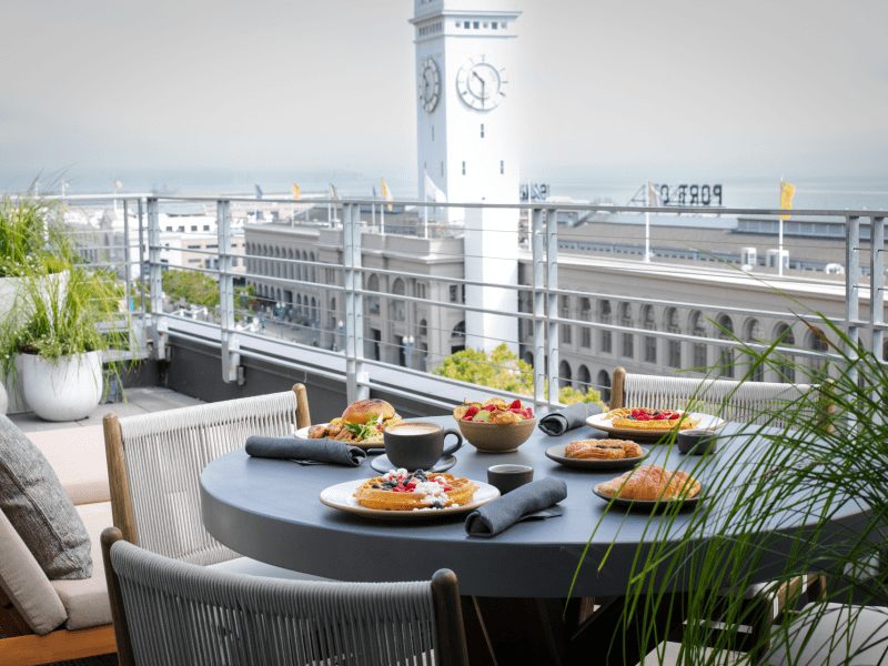 terrace breakfast