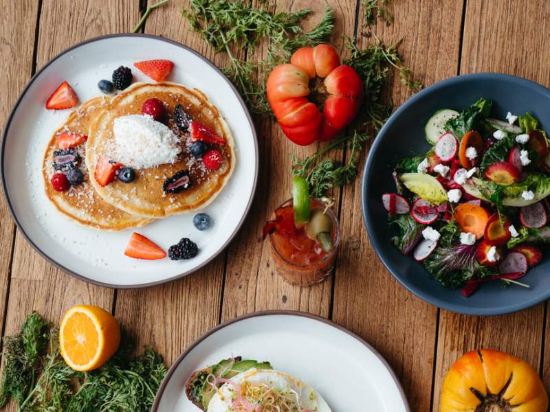 1 Hotel Nashville Brunch - Pancake, eggs, salad