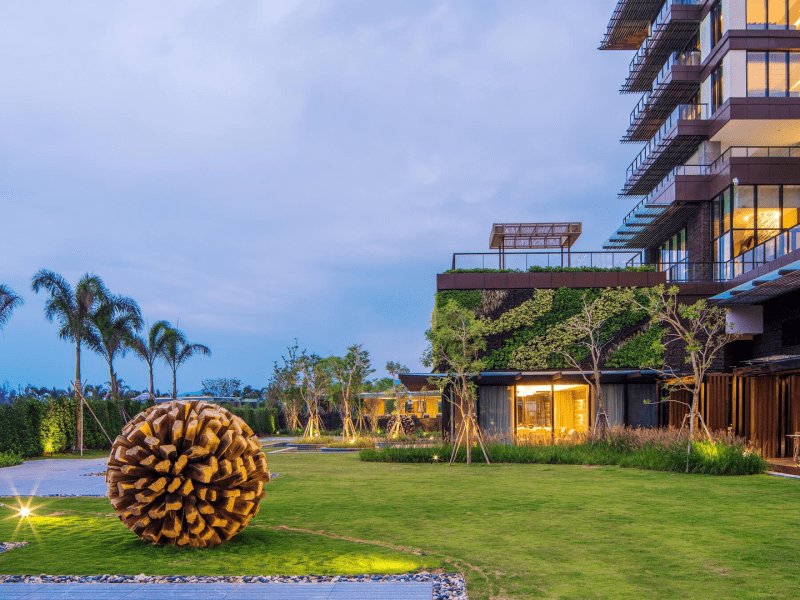 Views of the 1 Hotels Haitang Bay grounds