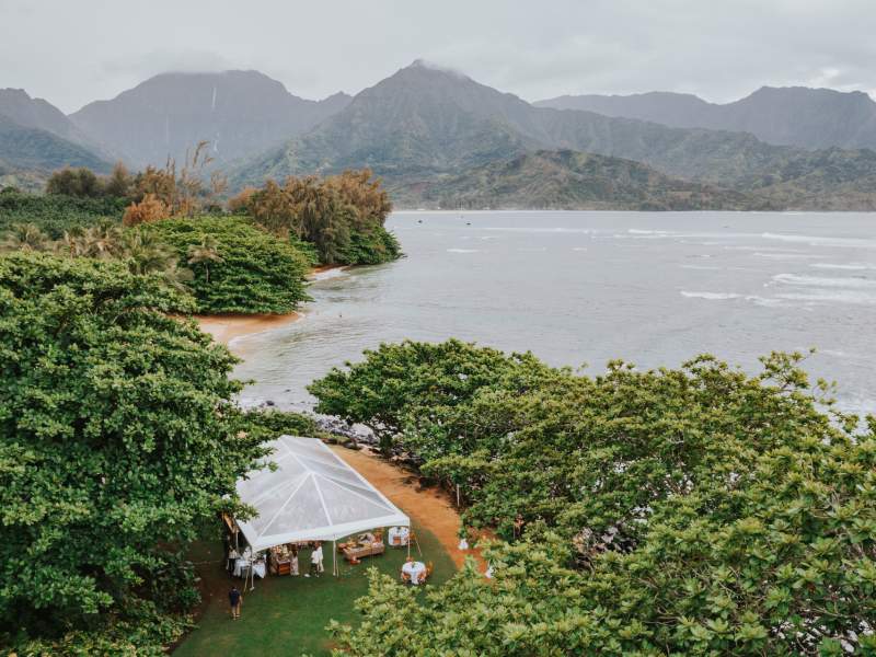 Aerial of Kamani Cove