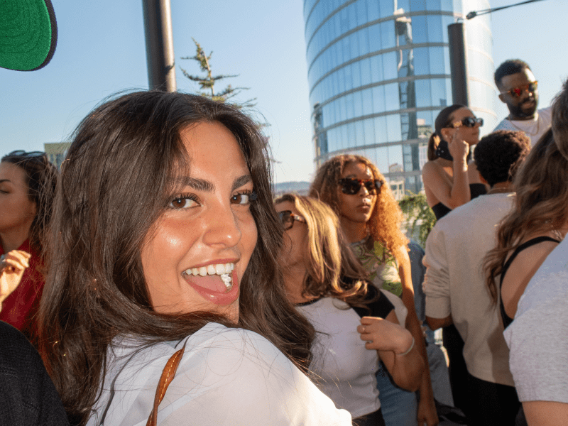 girl having fun