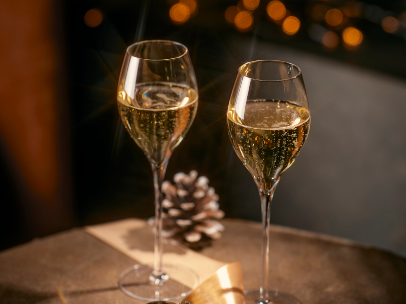 festive champagne