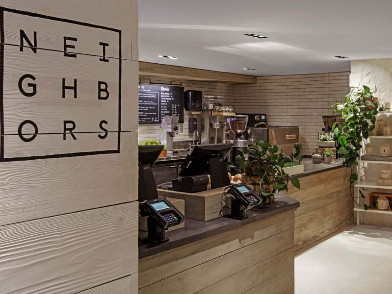 NEIGHBORS store checkout area