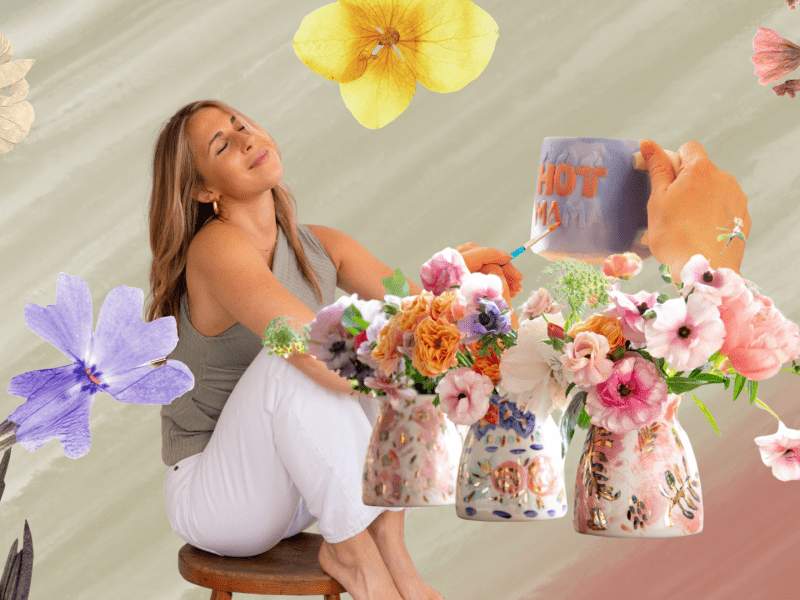 Vase painting workshop banner