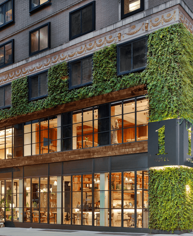 Facade of 1 Hotel Central Park
