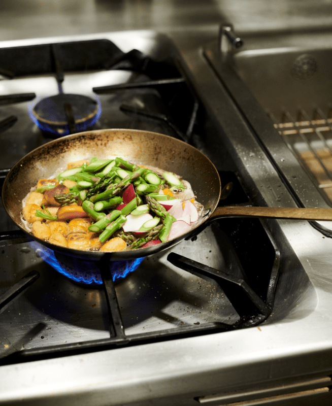 Meal being cooked