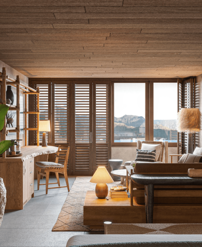The cozy rustic Junior Suite