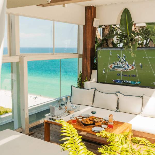 cabana with tv