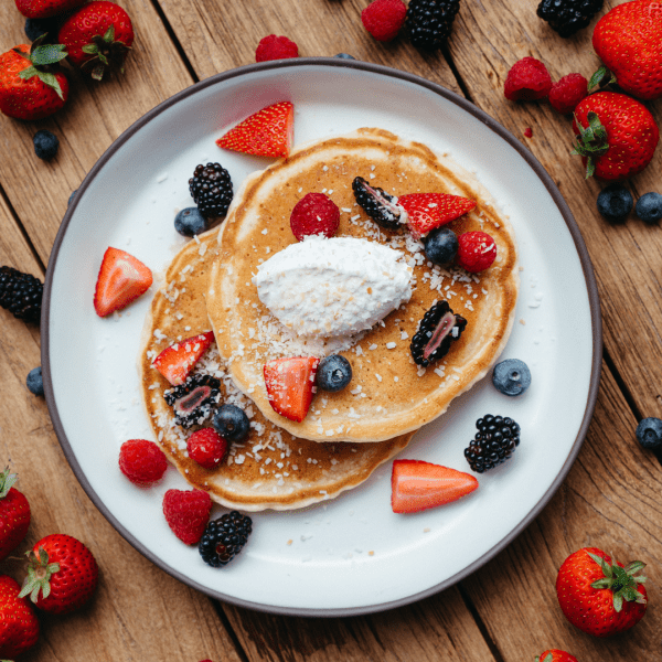 Pancakes with berries 