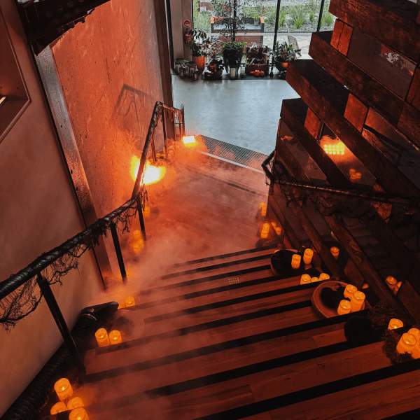 smoke on the stairs