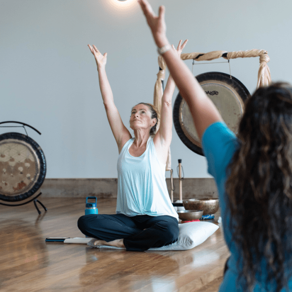 people doing yoga